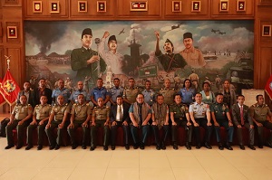 Unhan RI Terima Kunjungan The 2nd Integrated Joint Staff Course National Defence Institute of Timor Leste