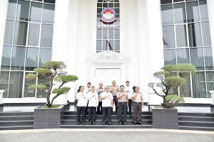 Rektor Unhan RI Menerima Kunjungan Koordinasi Puslitbang POLRI