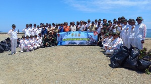 Kadet Mahasiswa FLM Unhan RI Laksanakan Karya Bhakti Dalam Rangka HUT TNI ke-77