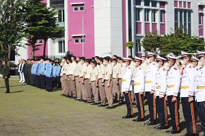 Seluruh Kadet Mahasiswa serta Sivitas Akademika Unhan RI Laksanakan Upacara Hari Sumpah Pemuda ke 94 Tahun 2022