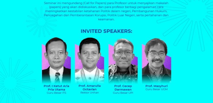 Rektor Unhan RI Mengikuti Professor Summit ke IV di ITS Surabaya.