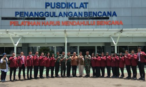 Study Visit Mahasiswa Program Studi Manajemen Bencana, Fakultas Keamanan Nasional Unhan RI, Kunjungi Pusat Pendidikan dan Pelatihan BNPB.