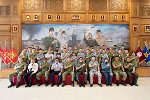 Unhan RI Terima Courtesy Call Delegasi Singapore Armed Forces (SAF) Joint Senior Leadership Course (JSLC)