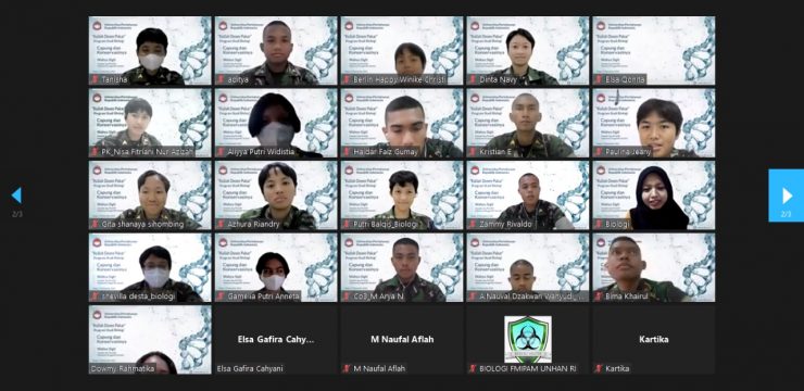 Prodi Biologi Fakultas MIPA Militer Unhan RI Menyelenggarakan Kuliah Pakar Tentang Keanekargaman dan Konservasi Capung.
