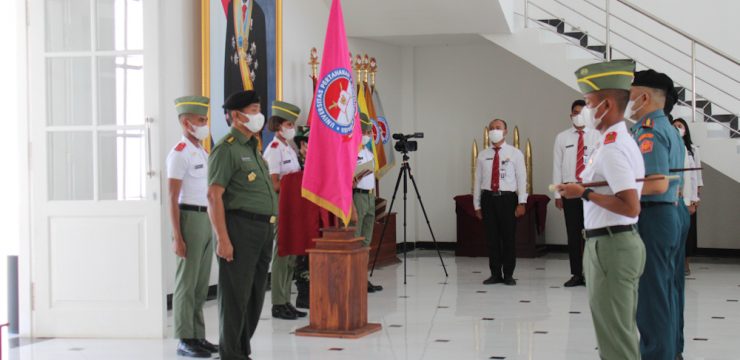 Fakultas Logistik Militer Unhan RI Melaksanakan Serah Terima Jabatan Komandan Resimen Kadet FLM Unhan RI.