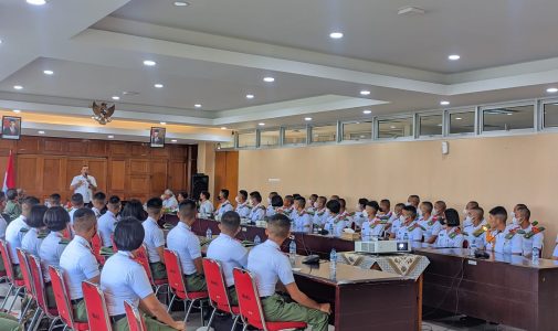 Kadet Mahasiswa S1 Unhan RI Program Studi Teknik Sipil, Fakultas Teknik Militer Unhan RI, Melaksanakan Kuliah Lapangan di Proyek Pembangunan Rumah Sakit Ir. Soekarno