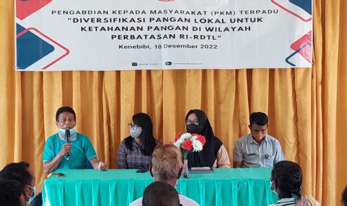 Fakultas Logistik Militer Unhan RI Melaksanakan Kegiatan Pengabdian Kepada Masyarakat Terpadu di Desa Kenebibi, Kabupaten Belu.