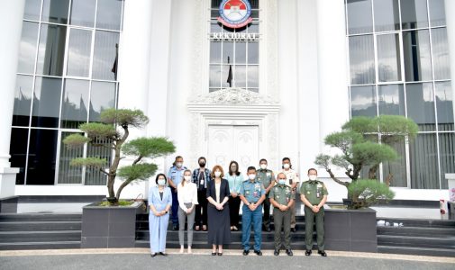 Rektor Unhan RI Menerima Kunjungan Duta Besar Bettina Cadenbach, NATO Secretary General for Political Affairs and Security Policy