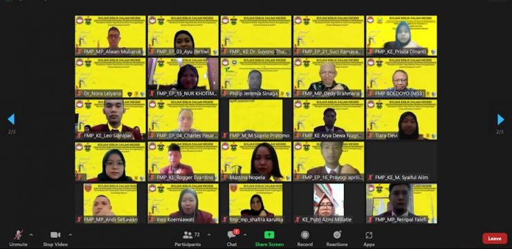 Hari Ke-2 Kuliah Kerja Dalam Negeri Fakultas Manajemen Pertahanan Unhan RI Membahas Tema Manajemen Sumber Daya Nasional dalam Mendukung Pertahanan Negara.
