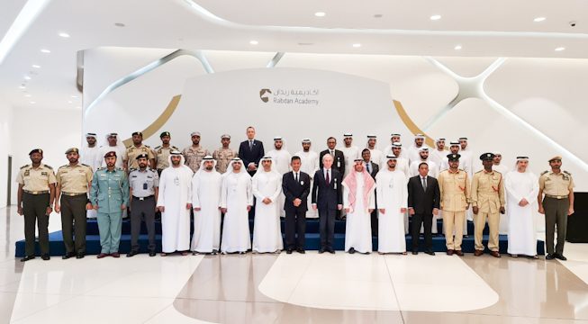 Rektor Unhan RI Pembicara Utama Pada Seminar di Rabdan Academy Uni Emirat Arab.