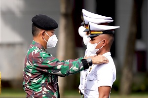 Kadet Mahasiswa S-1 Unhan RI Laksanakan Upacara Kenaikan Pangkat