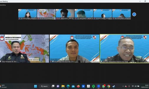 Hari Ke-2 KKDN Prodi Keamanan Maritim Fakultas Keamanan Nasional Unhan RI, Membahas Pengelolaan Wilayah Maritim di Kabupaten Banyuwangi Provinsi Jawa Timur dalam Mendukung Keamanan Nasional.