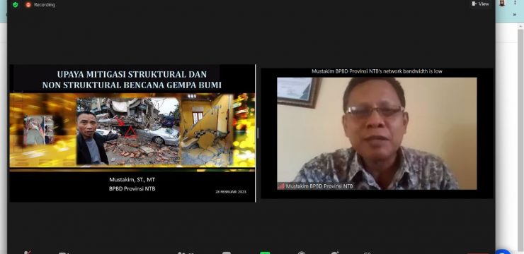 Hari Ke-2 Kuliah Kerja Dalam Negeri Program Studi Manajemen Bencana FKN Unhan RI Membahas Mitigasi Pemprov Nusa Tenggara Barat terhadap Bencana Gempa Bumi dalam Mendukung Keamanan Nasional.