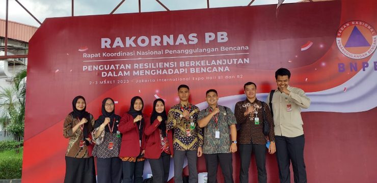 Mahasiswa Prodi Manajemen Bencana FKN Unhan RI Menghadiri kegiatan Rakornas Penanggulangan Bencana dan Global Forum for Sustainable Resilience.