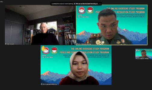 KKLN Hari Ketiga FKN Unhan RI Hadirkan Director of The Toda Peace Institute–Professor Kevin Paul Clements membahas “Human Security and Contemporary Conflicts in New Zealand”