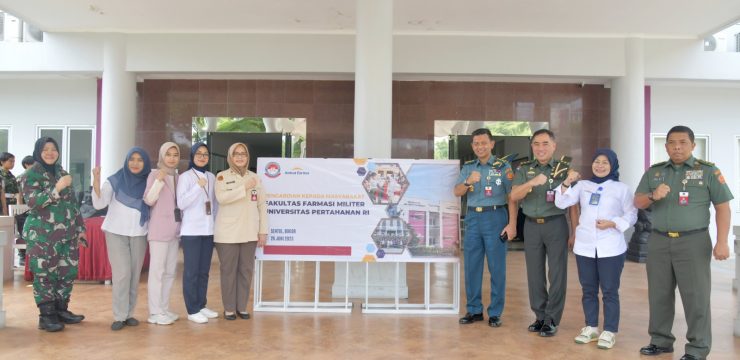 Rektor Unhan RI Hadiri Kegiatan “Health Test and Check Skin” Gratis oleh Fakultas Farmasi Militer Unhan RI.