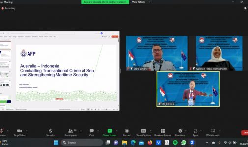 Kuliah Kerja Luar Negeri Hari Ke-2 Program Studi Magister Keamanan Maritim Fakultas Keamanan Nasional Unhan RI, Hadirkan Senior Officer Australian Federal Police.