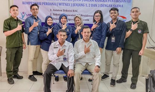 UPA Layanan Uji Kompetensi Unhan RI Melaksanakan Uji Coba Materi Uji Kompetensi Skema Sertifikasi Okupasi Teknisi AC Residential di TPTU Tangerang.