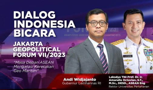 Rektor Unhan RI dan Gubernur Lemhanas RI Menjadi Narasumber Talkshow di TVRI membahas Jakarta Geopolitical Forum VII/2023.