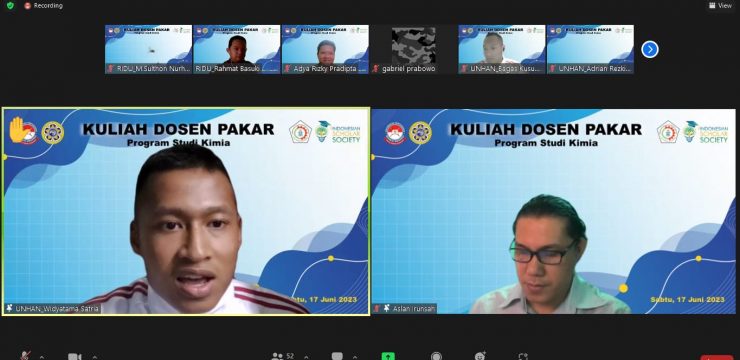 Prodi Kimia Fakultas MIPA Militer Unhan RI Selenggarakan Kegiatan Kuliah Pakar Prodi Kimia.