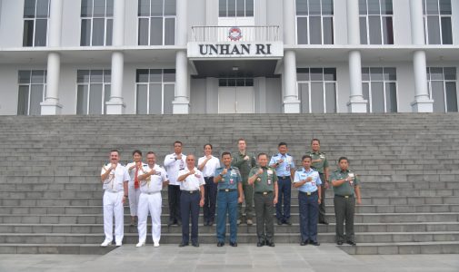 Rektor Unhan RI Menerima Courtesy Call Ketua Delegasi PEGASE 2023.