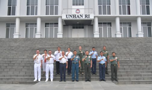 Rektor Unhan RI Menerima Courtesy Call Ketua Delegasi PEGASE 2023.