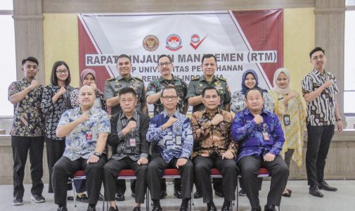 Unhan RI Melaksanakan Rapat Evaluasi Implementasi Sistem Manajemen Mutu Universitas Pertahanan RI Tahun 2022-2023