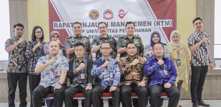 Unhan RI Melaksanakan Rapat Evaluasi Implementasi Sistem Manajemen Mutu Universitas Pertahanan RI Tahun 2022-2023