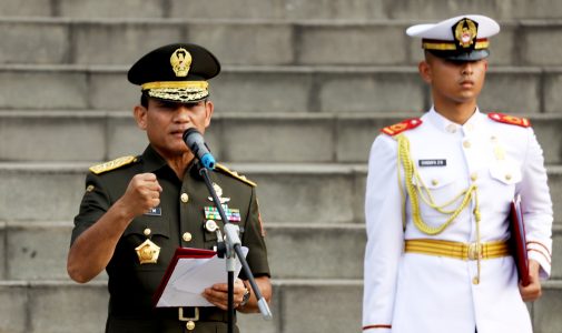 Rektor Unhan RI Pimpin Upacara Kenaikan Pangkat Kadet Mahasiswa S1 Unhan RI