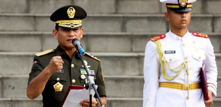 Rektor Unhan RI Pimpin Upacara Kenaikan Pangkat Kadet Mahasiswa S1 Unhan RI