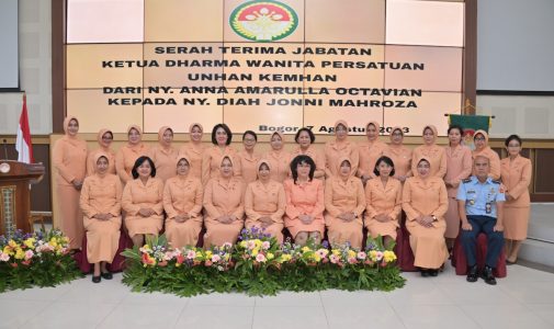 Serah Terima Jabatan Ketua Unsur Pelaksana Dharma Wanita Persatuan Universitas Pertahanan RI.