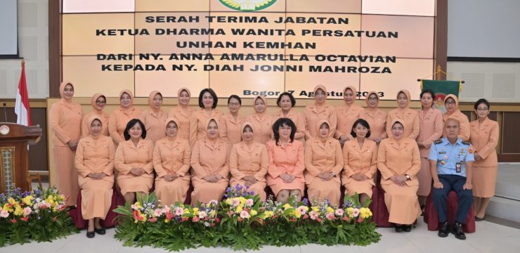 Serah Terima Jabatan Ketua Unsur Pelaksana Dharma Wanita Persatuan Universitas Pertahanan RI.
