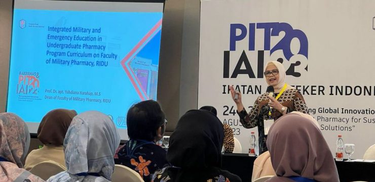 Dekan FFM dan Dosen Tetap FFM Unhan RI sebagai Pembicara dalam Rakernas dan Pekan Ilmiah Tahunan Ikatan Apoteker Indonesia (PIT IAI) 2023.