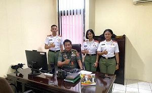 Kadet Mahasiswa Prodi Informatika Cohort-I FSTP Unhan RI Laksanakan Program On Job Training (OJT) di Pusinfolahta TNI