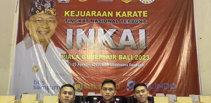 Kontingen Unhan RI Cabang Olahraga Karate Raih Medali Emas, Perak dan Perunggu Pada Kejuaraan Karate Tingkat Nasional Inkai Terbuka Piala Gubernur Bali