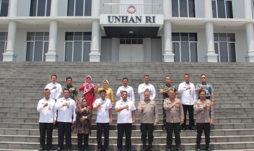 Unhan RI Terima Kunjungan Studi Banding Tim Peneliti Sekolah Tinggi Ilmu Kepolisian (STIK) Lemdiklat Polri.