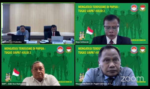 Prodi Damai dan Resolusi Konflik FKN Unhan RI Selenggarakan Focus Grup Discussion (FGD) “Mengatasi Terorisme di Papua: Tugas Siapa?” #jilid2