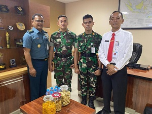 Dua Kadet Mahasiswa Cohort-I Prodi Informatika FSTP Unhan RI Diserah Terimakan kepada Kasatsiberal, Laksanakan Program On Job Training (OJT) di Satuan Siber TNI AL