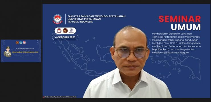 Rektor Unhan RI Membuka Seminar Umum Fakultas Sains dan Teknologi Pertahanan Unhan RI