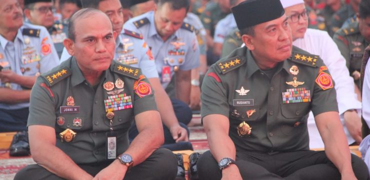 Rektor Unhan RI Menghadiri Doa Bersama Jelang HUT TNI ke-78 Tahun 2023.