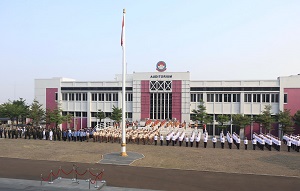 Unhan RI Laksanakan Upacara Peringatan HUT Ke‐ 78 TNI Tahun 2023