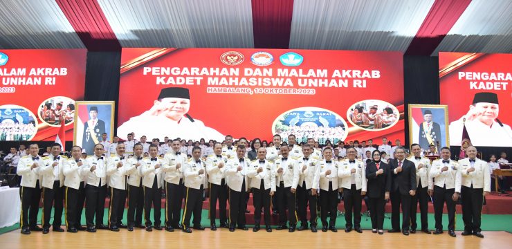 Rektor Unhan RI Menghadiri Acara Pengarahan dan Malam Akrab Kadet Mahasiswa Unhan RI