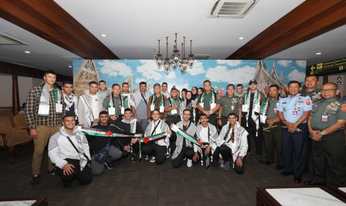 Rektor Unhan RI bersama Duta Besar Palestina Menyambut Kehadiran 22 Orang Calon Mahasiswa Program Internasional Unhan RI dari Palestina.