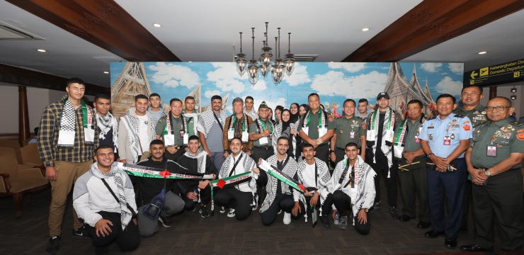Rektor Unhan RI bersama Duta Besar Palestina Menyambut Kehadiran 22 Orang Calon Mahasiswa Program Internasional Unhan RI dari Palestina.