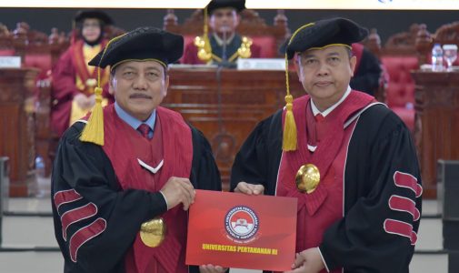 Unhan RI Laksanakan Sidang Senat Terbuka Pengukuhan Guru Besar Marsma TNI Prof. Dr. Ir. Rudy Agus Gemilang Gultom, M.Sc., CEH., CIQar., IPM., sebagai Guru Besar Tetap Bidang Ilmu Komputer.