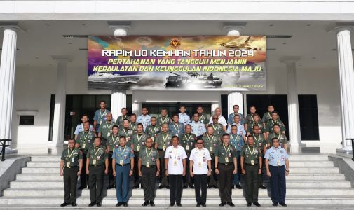 Rektor Unhan RI Menghadiri Rapat Pimpinan Unit Organisasi Kemhan RI Tahun 2024.