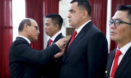 Rektor Unhan RI Pimpin Upacara Pengantaran Satgas Latsitarda Kadet Mahasiswa Unhan RI di Ibu Kota Negara (IKN) Kalimantan Timur TA. 2024