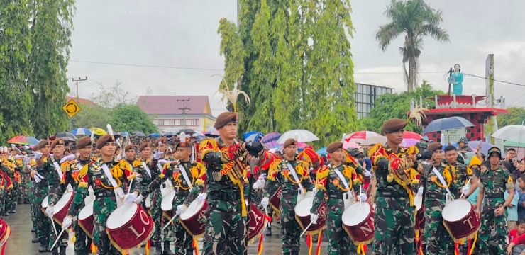 Gerakan Pangan Murah Kabupaten Kutai Kartanegara, Dimeriahkan Dengan Penampilan Drumband Taruna Akmil Dan Pameran Pendidikan Oleh Peserta Latsitarda Nusantara ke-XLIV/2024.