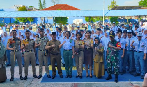 Sinergi Antara Taruna/Taruni Yontarlat-1/Macan dan Densus-88 Dalam Sosialisasi Pendidikan dan Wawasan Kebangsaan Di SMA Negeri 2 Samarinda