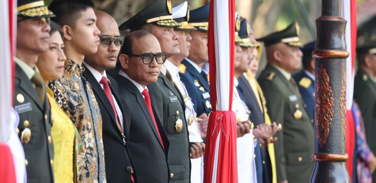 Rektor Unhan RI Menghadiri Upacara Prasetya Perwira (Praspa) TNI-Polri tahun 2024 di Istana Merdeka.